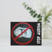 Stop Audisme Briefkaart (Staand voorkant)