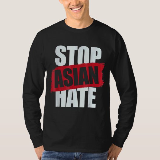 Stop Aziatische haat Aapi steun anti-Aziatische ra T-shirt (Voorkant)