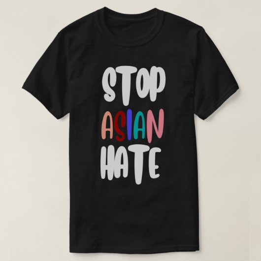Stop Aziatische haat T-shirt (Design voorkant)