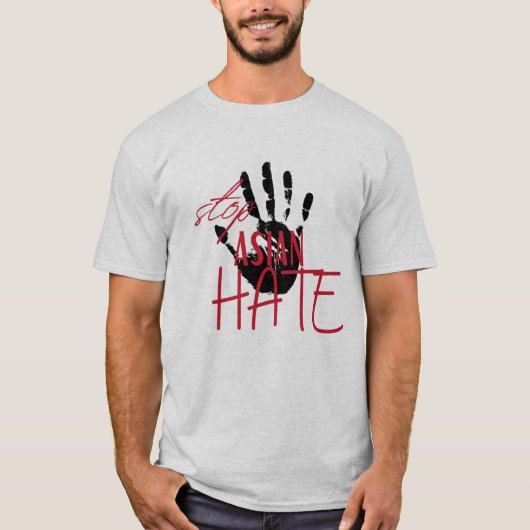 Stop Aziatische haat T-shirt (Voorkant)