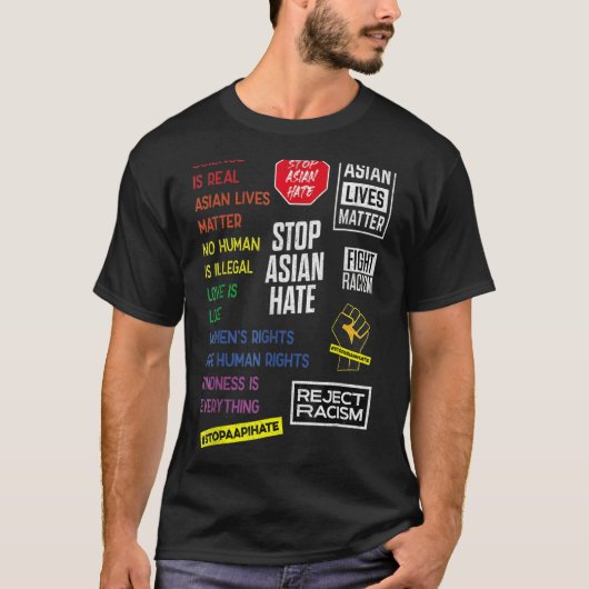 Stop Aziatische haat T-shirt (Voorkant)