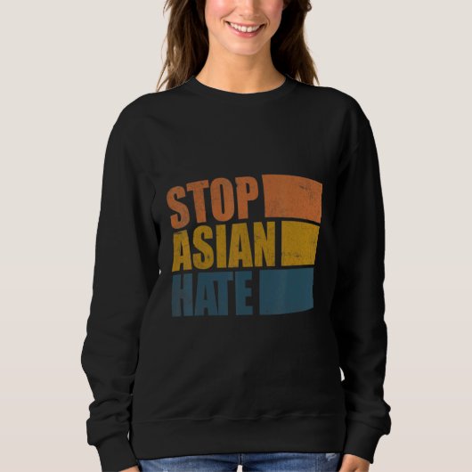 Stop Aziatische haat Trui (Voorkant)