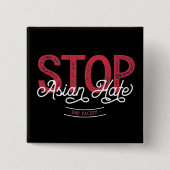 Stop Aziatische Hate Button (Voorkant)