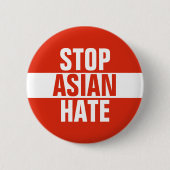 Stop Aziatische Hate Button (Voorkant)
