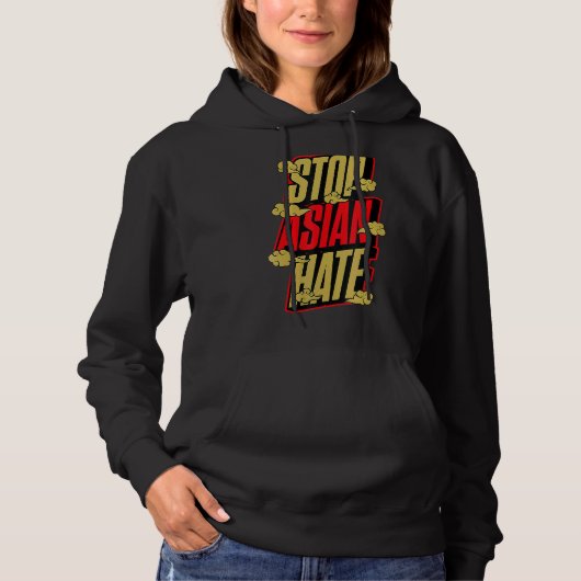 Stop Aziatische Hate Cultuur Cloud Schattigee Prid Hoodie (Voorkant)