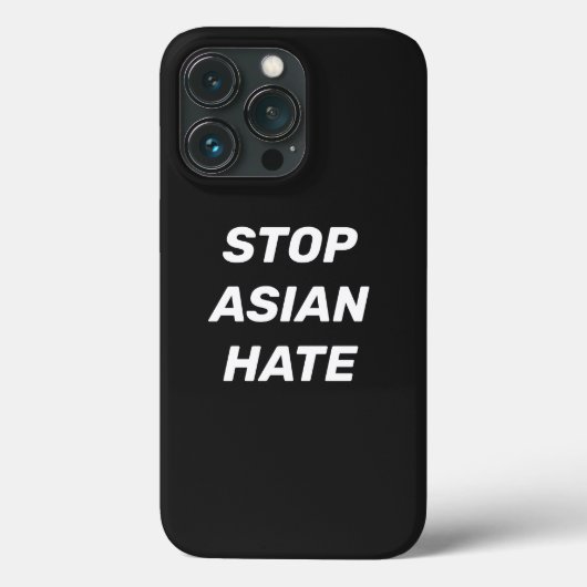 Stop Aziatische Hate, zwart wit Case-Mate iPhone Case (Achterkant)