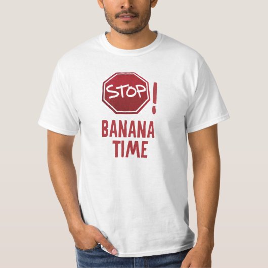 Stop! Banaantijd T-shirt (Voorkant)