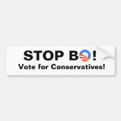 Stop Barack in november 2010! Bumpersticker (Voorkant)