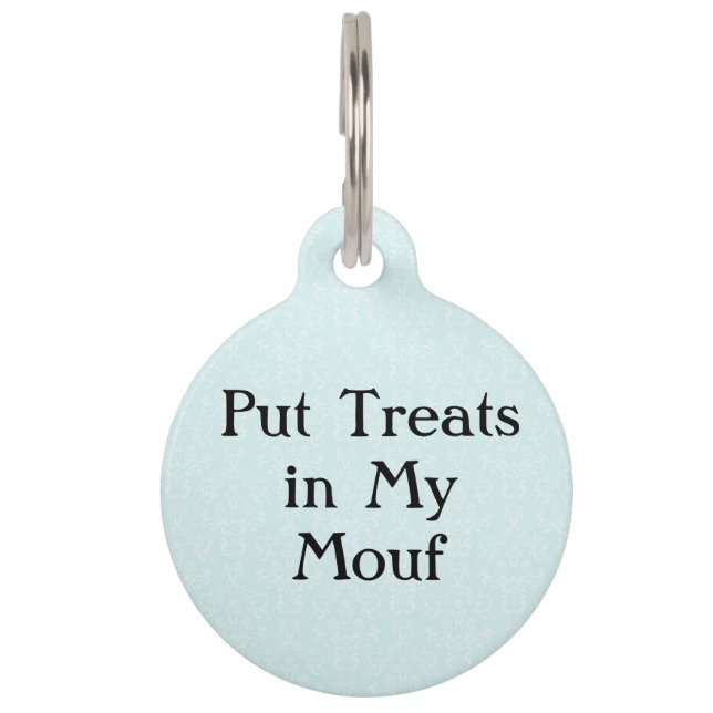 Stop Behandelingen in mijn mond Funny Pet Dog Cat  Huisdierpenning (Voorkant)