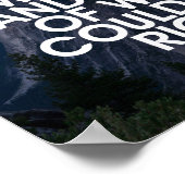 Stop Being Afraid Motivational Quote Poster (Hoek)