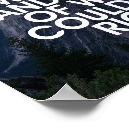 Stop Being Afraid Motivational Quote Poster (Hoek)