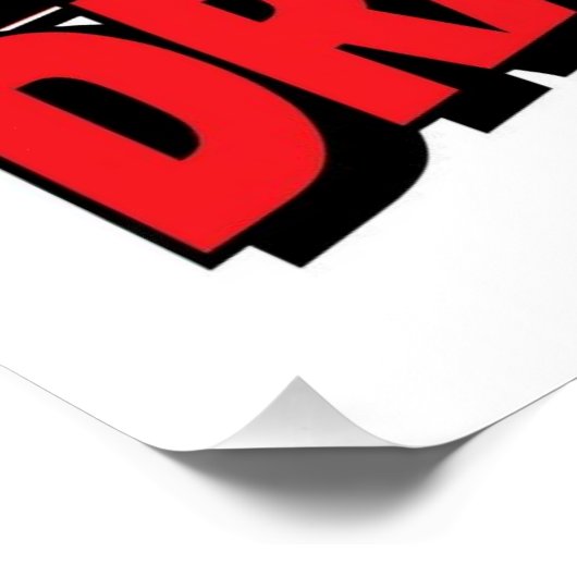 Stop Being Dramatic! Perfect Poster (Hoek)