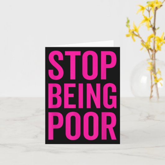 Stop Being Or Kaart (Gele Bloem)