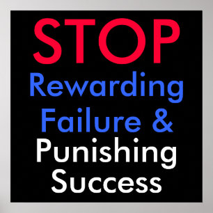 STOP beloningsfouten en straffen geslaagd Poster