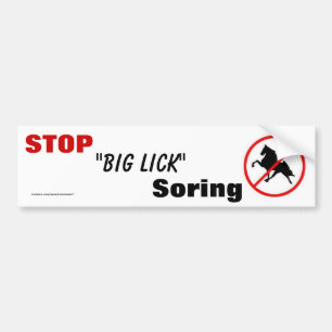 STOP "Big Lick" Soring Bumpersticker