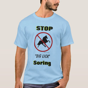 STOP "Big Lick" Soring met balsymbool T-shirt
