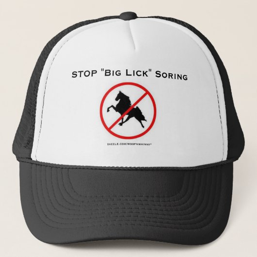 STOP "Big Lick" Soring Trucker Pet (Voorkant)