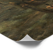 Stop bij de herberg - Isack van Ostade Fine Art Po Poster (Hoek)