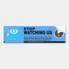 Stop binnenlandse spionage bumpersticker