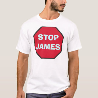 stop_blank, STOPJAMES T-shirt