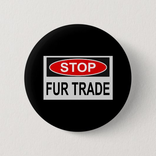 Stop bont handel bord rood ronde button 5,7 cm (Voorkant)
