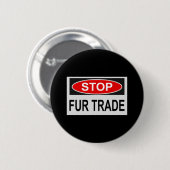 Stop bont handel bord rood ronde button 5,7 cm (Voorkant /achterkant)