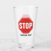 STOP Bord Glas (Achterkant)