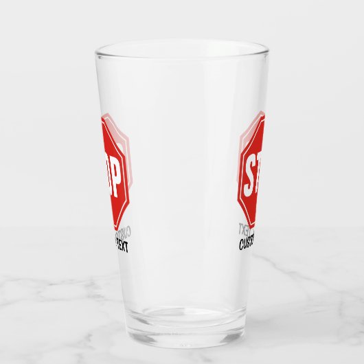 STOP Bord Glas (Links)