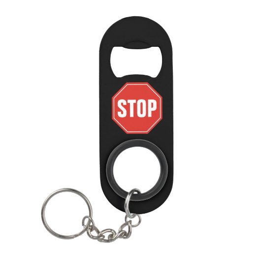 STOP Bord Mini Flessenopener (Voorkant)