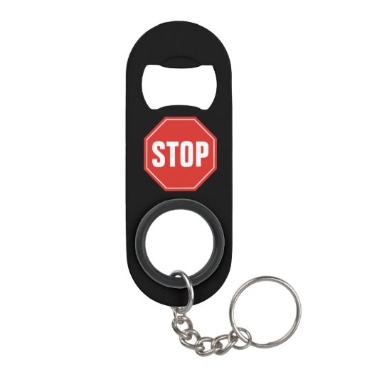 STOP Bord Mini Flessenopener (Achterkant)