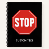 STOP Bord Notitieboek (Voorkant)