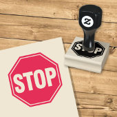 STOP Bord Rubberstempel