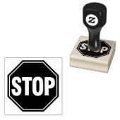 STOP Bord Rubberstempel (Gestempeld)