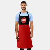 STOP Bord Schort (Gedragen)