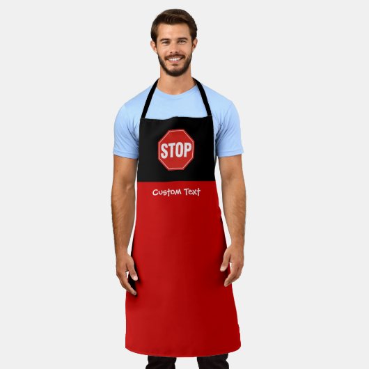 STOP Bord Schort (Gedragen)