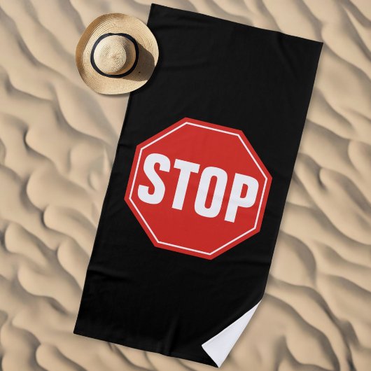 STOP Bord Strandlaken