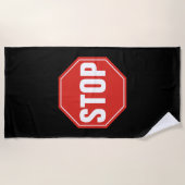 STOP Bord Strandlaken (Voorkant)
