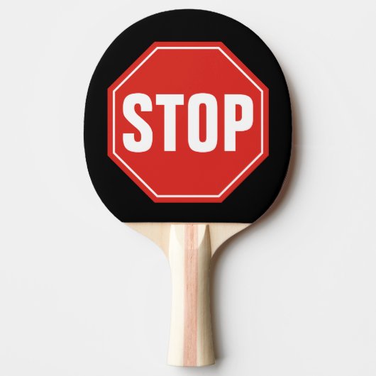STOP Bord Tafeltennisbatje (Voorkant)