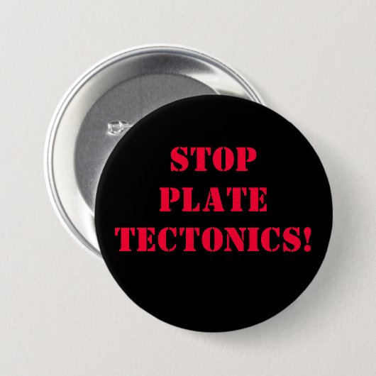 Stop Bord Tectonics Button (Voorkant /achterkant)