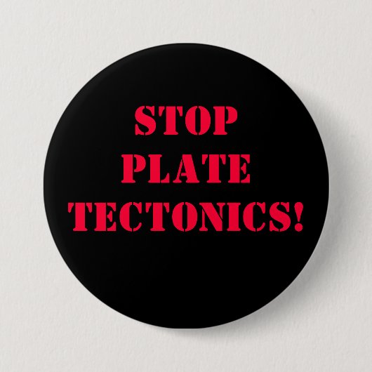 Stop Bord Tectonics Button (Voorkant)