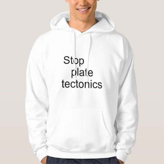 Stop bord-tektonica hoodie (Voorkant)