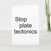 Stop bord-tektonica kaart (Voorkant)