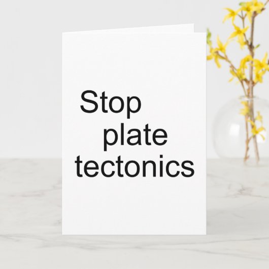 Stop bord-tektonica kaart (Gele Bloem)