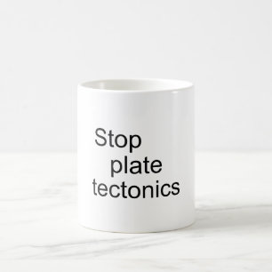 Stop bord-tektonica koffiemok
