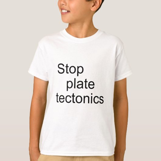 Stop bord-tektonica t-shirt (Voorkant)