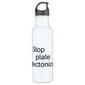 Stop bord-tektonica waterfles  (Voorkant)
