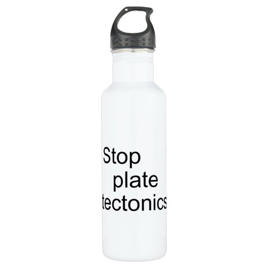 Stop bord-tektonica waterfles  (Voorkant)