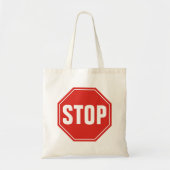 STOP Bord Tote Bag (Voorkant)