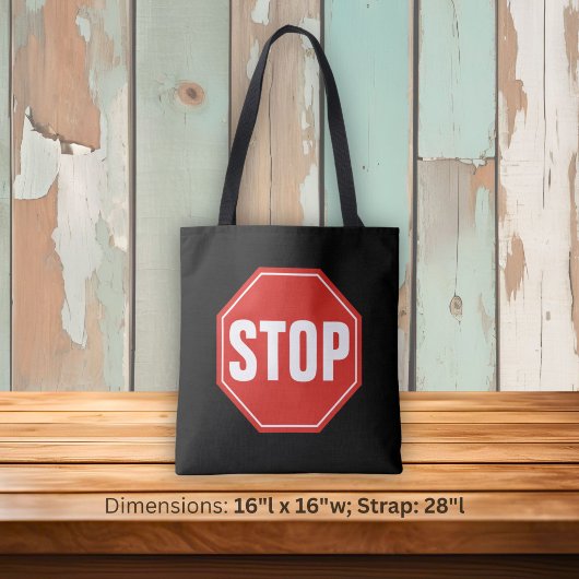 STOP Bord Tote Bag