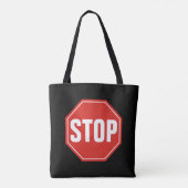 STOP Bord Tote Bag (Achterkant)